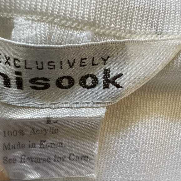 Misook Classic White Women's Knit Trousers - Picture 10 of 15
